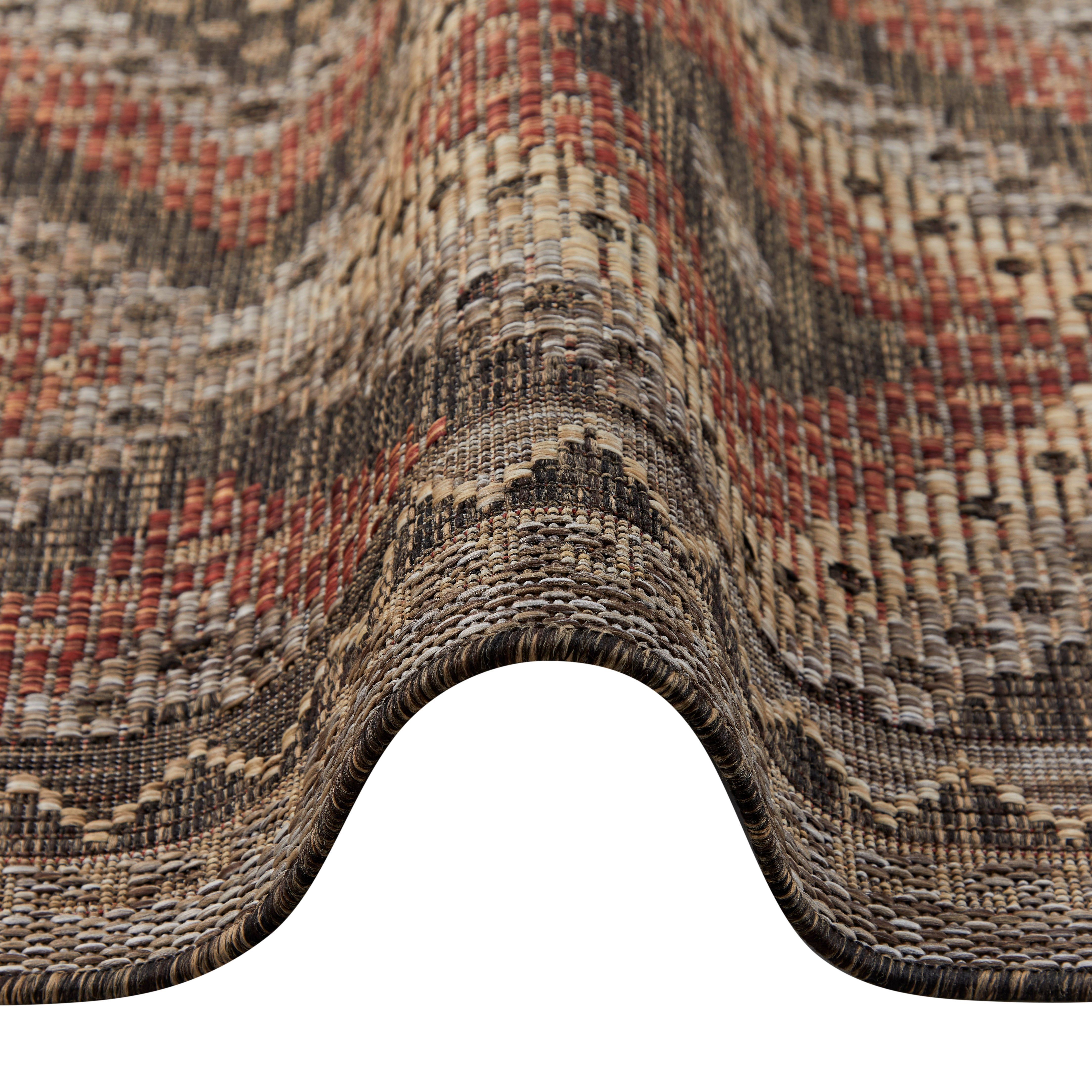 Concept Looms Sumac SUM101 Brown/Rust Orange Large Rectangle Indoor/Outdoor Rug